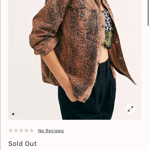 Free people snake trucker jacket - Picture 2 of 5